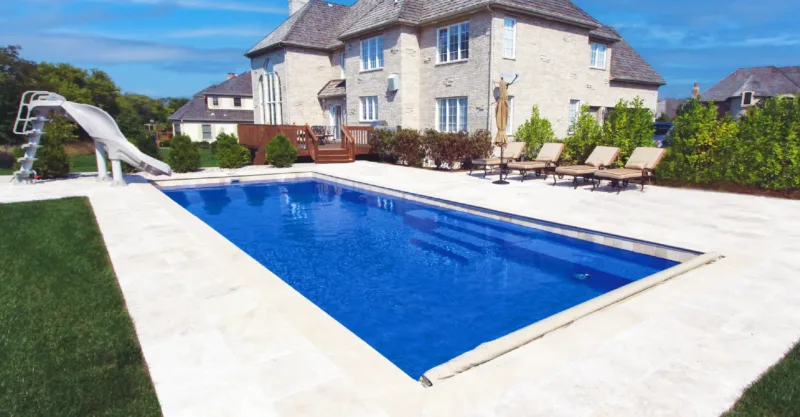 The Vita Backyard Fiberglass Pool Design